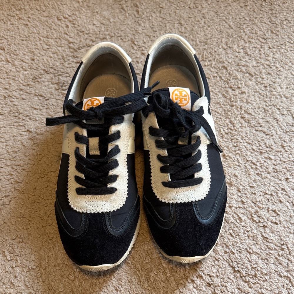 Tory Burch Black and White Sneakers
